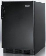 Summit Black Full Refrigerator Built In Refrigerator FF6BBI N5