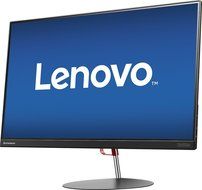 Lenovo - ThinkVision X24 23.8&quot; IPS LED HD Monitor - Raven Black N3