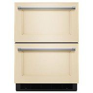 KitchenAid&reg; 24" Panel Ready Double Refrigerator Drawer