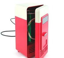 FreshGadgetz USB Desktop Mini Refrigerator Beverage Cooler Warmer Fridge N8