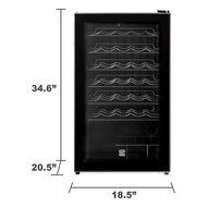 Kenmore 33-Bottle Wine Chiller - Black N2