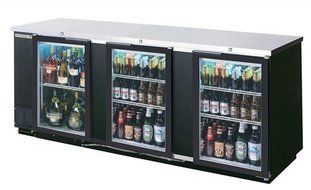 Beverage-Air Commercial Refrigeration 94" Glass Door Back Bar Bb94G-1-S-Pt