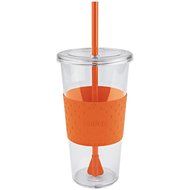 Igloo Compact Ice Maker (ICE102C-White) with 2x Copco Eco First Tumbler 24 Ounce Togo Cup Mug - Orange