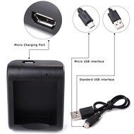 TEKCAM Dual-slot Battery Charger with Micro USB Cable for SJCAM DBPOWER EX5000 14MP Lightdow LD4000 LD6000 1080P... N3