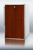 Summit CM411LFRADA: ADA compliant 20&quot; wide freestanding refrigerator-freezer with a lock, custom door for slide-in... N2