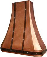 Custom Copper Wall Hood (dark, 30")