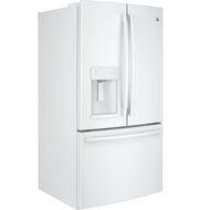GE White French-Door Bottom Freezer Refrigerator N8