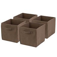 Honey-Can-Do SFT-01762 Kids Storage Bins, Soft and Foldable Organizers, Pink N17