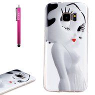 Galaxy S7 Edge Case, Firefish [Fashion Style] [Anti-slip] Ultra Slim Exact Fit Lightweight Flexible TPU Soft Back... N112