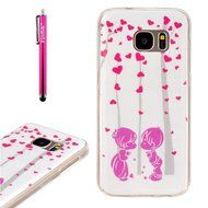 Galaxy S7 Edge Case, Firefish [Fashion Style] [Anti-slip] Ultra Slim Exact Fit Lightweight Flexible TPU Soft Back... N118