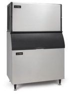 Ice-O-Matic ICE1806HW-B100PS 1832 lb 48" Water-Cooled Half Cube Ice Machine w/ Storage Bin