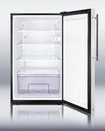 Summit FF521BLFRADA: ADA Compliant 20&quot; wide counter height all-refrigerator, auto defrost with a lock and stainless... N2