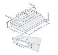 Ancona Stainless Steel Slim 5-Inch High 300 CFM 4-Speeds Under Cabinet Range Hood, 30-Inch N5