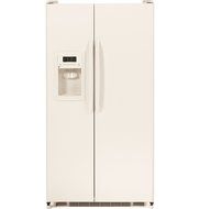 GE GSE22ETHCC 34" Energy Star Rated Side-By-Side Refrigerator with 21.8 cu. ft. Capacity,in Bisque N2