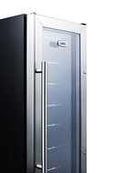 Summit SCR1225 12" Built In Beverage Center With 2.2 cu. ft. Capacity 6 Slide Out Wired Shelves Digital Thermostat... N4