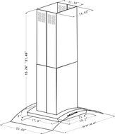 SK-IG10 STAINLESS STEEL ISLAND MOUNTED RANGE HOOD 36" N2