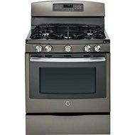 GE JGB750EEFES 30" Slate Gas Sealed Burner Range - Convection N2