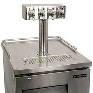 EdgeStar Quadruple Faucet Commercial Direct Draw with Dispense Components - Stainless Steel N3