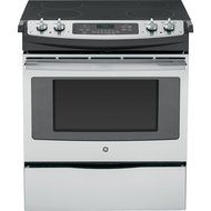 GE JS630SFSS 30" Stainless Steel Electric Slide-In Smoothtop Range