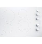 GE JP3530TJWW Profile 36" White Electric Smoothtop Cooktop N3