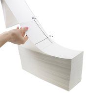 Techno Earth 4" X 6" 4000 Labels White Fanfold Thermal Printer Labels Perf Fits Most Zebra Sato Datamax Intermac...