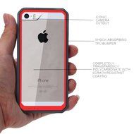 iPhone 6 6S TPU Case,TYoung(TM) 2 in 1 Set Soft TPU Flexible Silicone Frame + Transparent Clear Hard PC Back [... N21