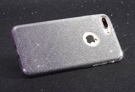 iPhone 7 2016 Bling Case,IKASEFU Creative 3 Layer Glitter Skin+Tpu+PC Glorious Silicone Bumper Case Cover for... N20