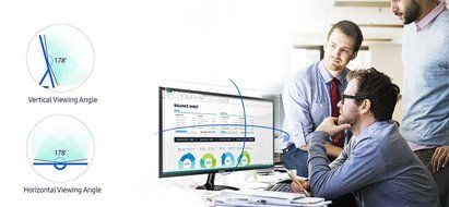 Samsung S27F350 27-Inch LED-Lit Monitor FHD (1920x1080) PLS Panel, Low Blue Light, Flicker...