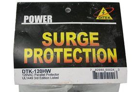 Ditek 120HW 120V AC Parallel Power Surge Protector N4