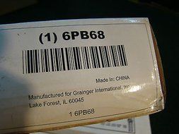 Lot of 2 NEW Grainger Brass Grid Drain 22 Gage Tailpieces CHROME 6BP68 N2