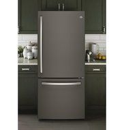 GE Slate Bottom Freezer Refrigerator N2