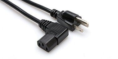 6FT Right Angled AC Power Cord for HP LE1901w 19-inch Widescreen LCD Monitor + 3 Outlet Adapter N2