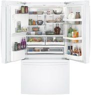 GE White French-Door Bottom Freezer Refrigerator N9