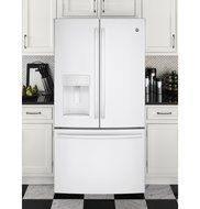 GE White French-Door Bottom Freezer Refrigerator N10