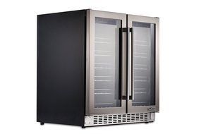Thorkitchen JC-116A2EQ 36 Bottle 24" Built-in &amp; Free Standing Dual Zone Wine Cooler, Stainless Steel N2