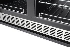 Thorkitchen JC-116A2EQ 36 Bottle 24" Built-in &amp; Free Standing Dual Zone Wine Cooler, Stainless Steel N3