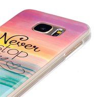 Galaxy S7 Edge Case, Firefish [Fashion Style] [Anti-slip] Ultra Slim Exact Fit Lightweight Flexible TPU Soft Back... N142