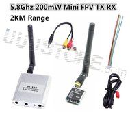 Fpv Rc Boscam 5.8G 5.8Ghz 200mW 32 ch Channel FPV Audio Video AV Transmitter&amp;Receiver TS5823+RC305 DJI Phantom... N2
