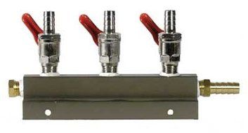 3 Way CO2 Distributor, 5/16"-2PK