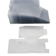 LNKEY 50 PCS Clear Favor Boxes 3x3x3 Inch for Cupcake Wedding Party Favors,Clear N6