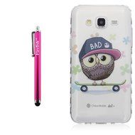 J7 Case, Firefish Colorful Pattern TPU Durable Soft TPU Back [Soft-Flex] [Shock Absorption Technology] Case for... N72