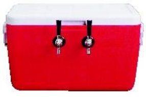 Double Faucet Beer Keg Cooler