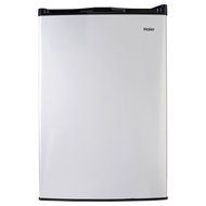 Haier 4.5 Cu Ft Compact Refrigerator, Virtual Stainless Steel/Black N2