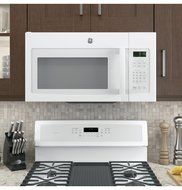 GE JNM3163DJWW 1.6 Cu. Ft. White Over-the-Range Microwave N4