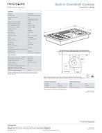 Frigidaire RC36DG60PS 36" Built In Downdraft Gas Cooktop with 4 Sealed Burners in Stainless Steel N5