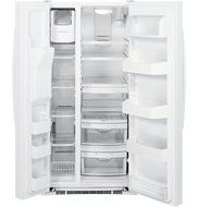 GE GSS23HGHWW 22.5 Cu. Ft. White Side-By-Side Refrigerator N3