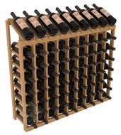 Wine Racks America Ponderosa Pine 9 Column 8 Row Display Top Kit. 13 Stains to Choose From! N13
