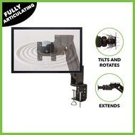 NavePoint Adjustable Single Arm LCD Monitor Stand Desk Mount C-Clamp For 1 Screen Up To 24... N3