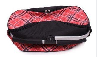 Outdoor Picnic Basket Portable Cooler Bag 46*25*33Cm N4