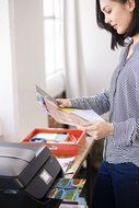 HP OfficeJet 4650 Wireless All-in-One Photo Printer with Mobile Printing, Instant Ink ready (F1J03A) N8